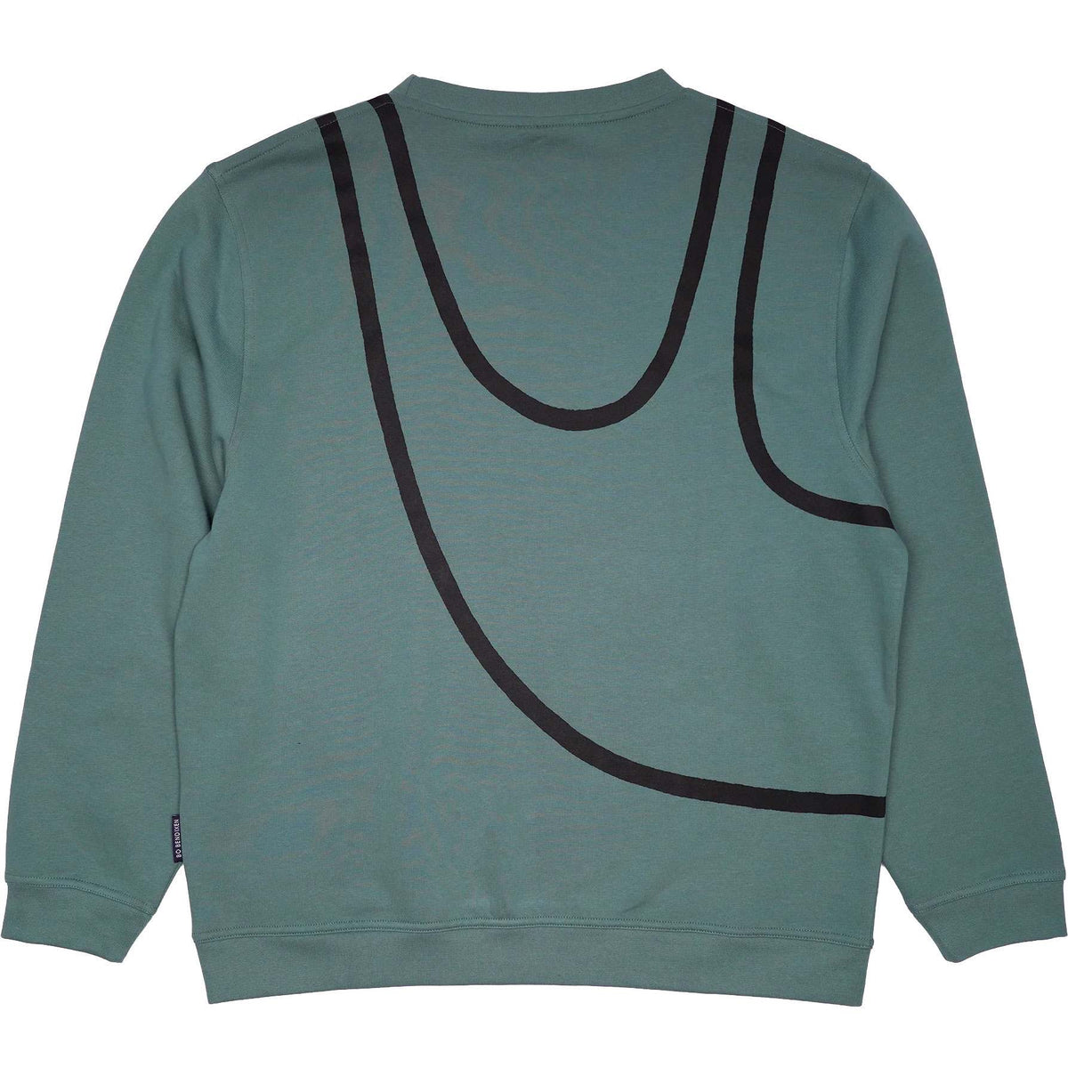 Bo Bendixen Sweatshirt Rundausschnitt Lazy Guy grün