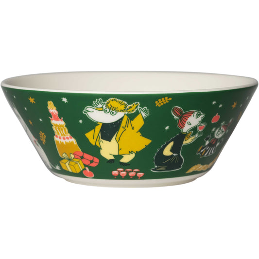 Moomin by Arabia Mumins Gift of Love Schüssel Ø 15 cm weihnachtsgrün, creme