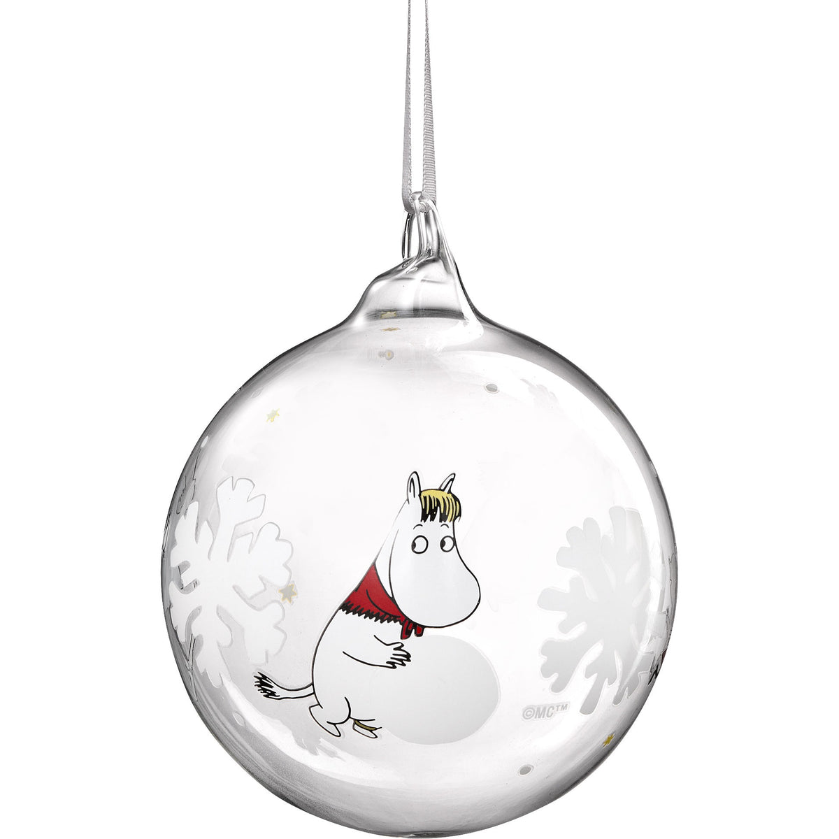 Muurla Mumins Christbaumkugel Schneeflocke Ø 9 cm