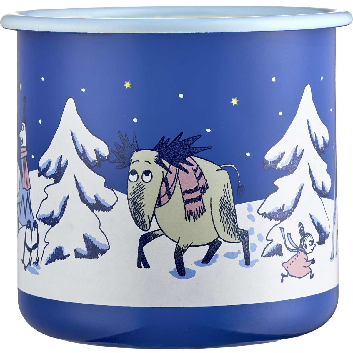 Muurla Moomin Starry Night Mug / Pitcher 0.8 l Enamel midnight blue, white