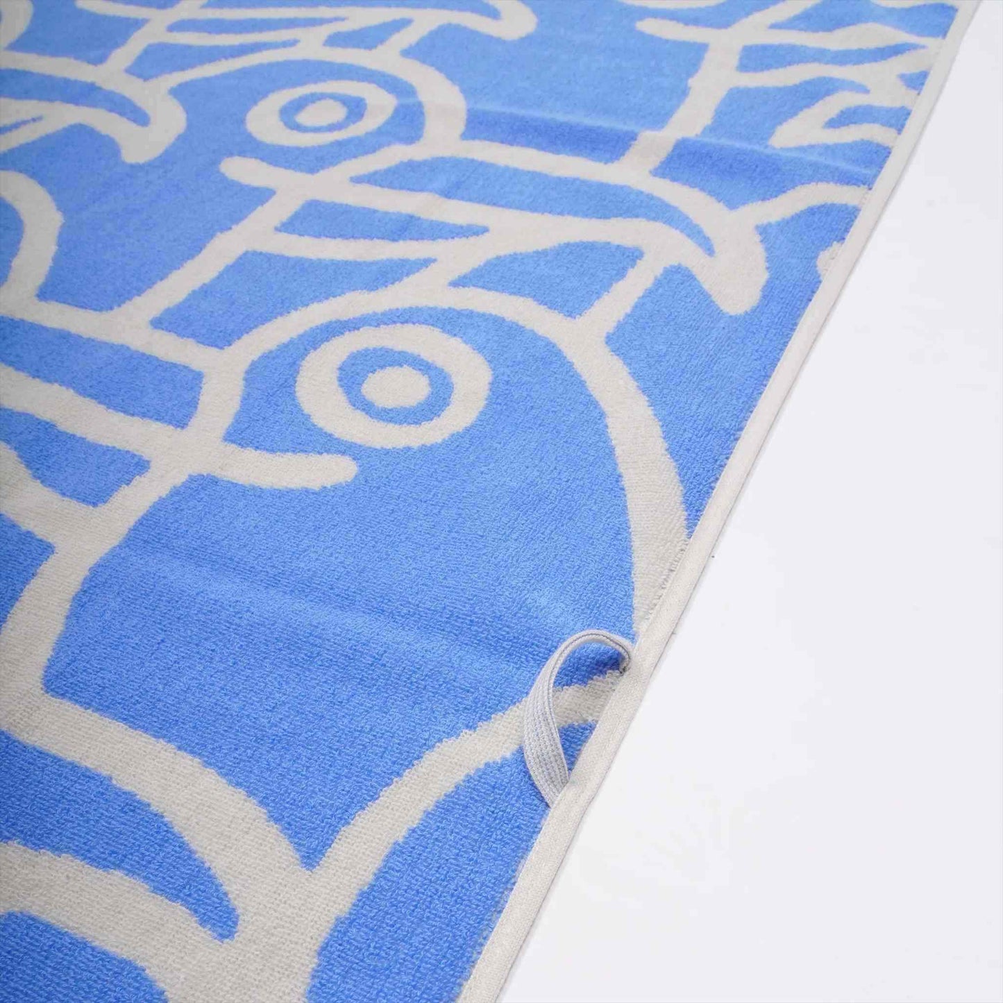 Bo Bendixen Seagulls Beach Towel 70x140 cm Cream Light Blue made of fluffy Terry Cloth