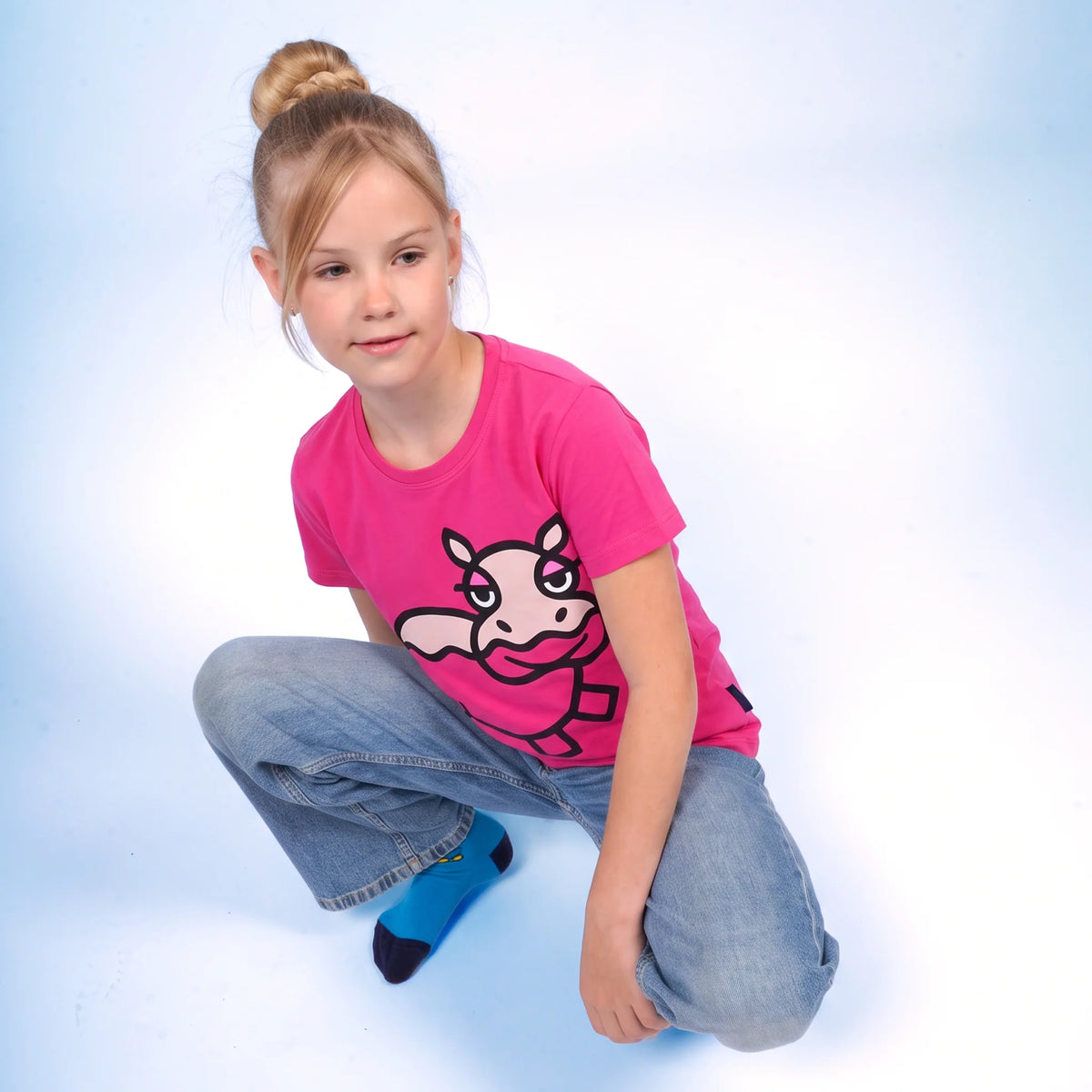 Bo Bendixen Kinder T-Shirt Nilpferd pink