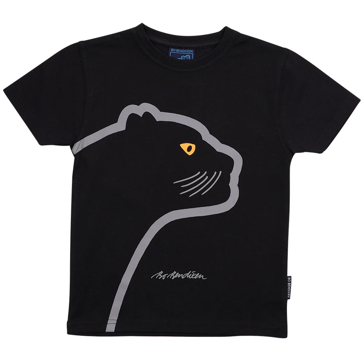 Bo Bendixen Kinder T-Shirt schwarz Panther