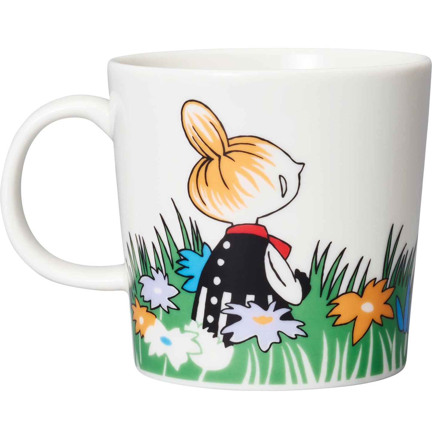 Moomin by Arabia Mumins Little My and Meadow Tasse 0,3 l grün, cremeweiß, mehrfarbig