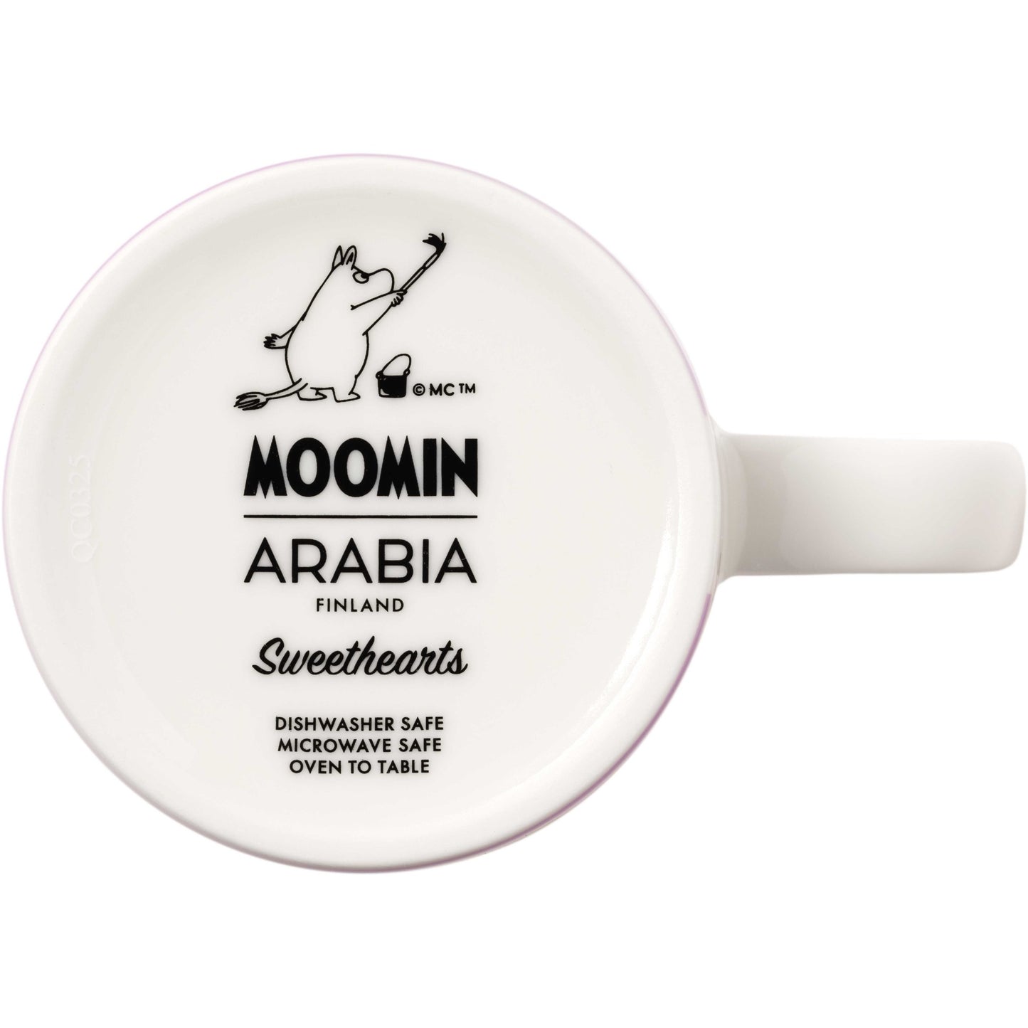 Moomin by Arabia Mumins Sweethearts Tasse 0,3 l flieder, creme