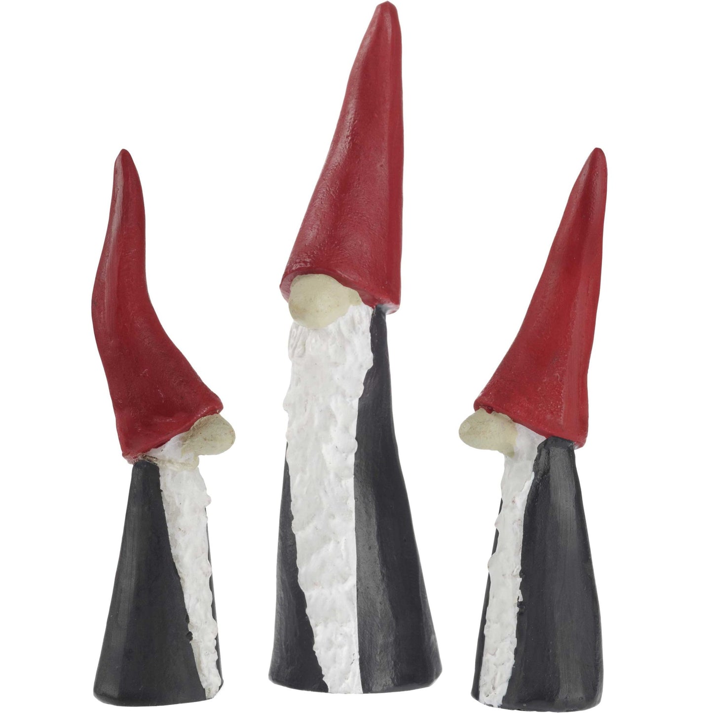 Nääsgränsgården Tomte Hoher Hut Set 3 Stk. Höhe 2 x 7 cm, 1 x 9 cm