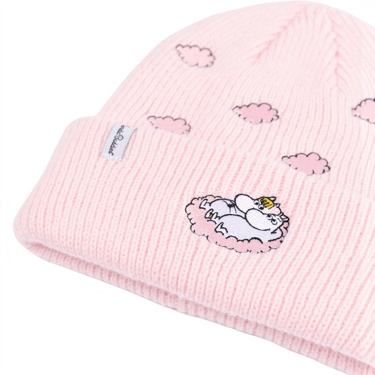 Nordicbuddies Mumins Beanie Mumin & Snorkfräulein auf Wolke Wolken-Stickerei rosa - Ansicht 2