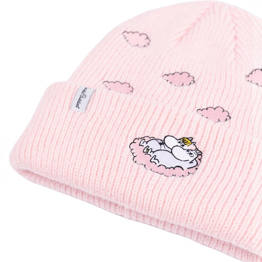 Nordicbuddies Mumins Beanie Mumin & Snorkfräulein auf Wolke Wolken-Stickerei rosa - Ansicht 2