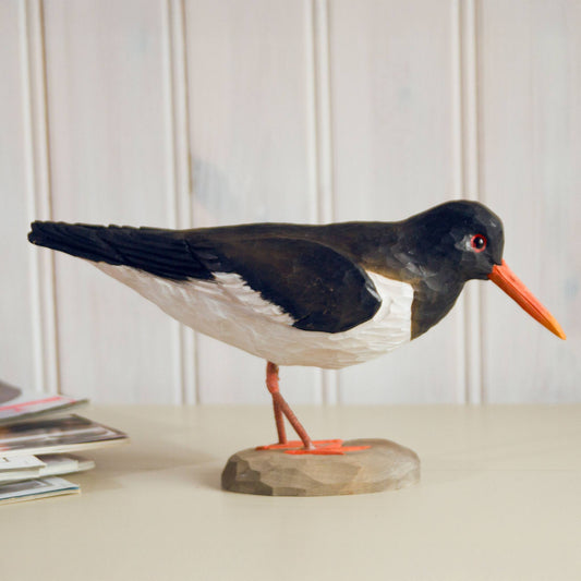 Wildlife Garden DecoBird Austernfischer handgeschnitzt