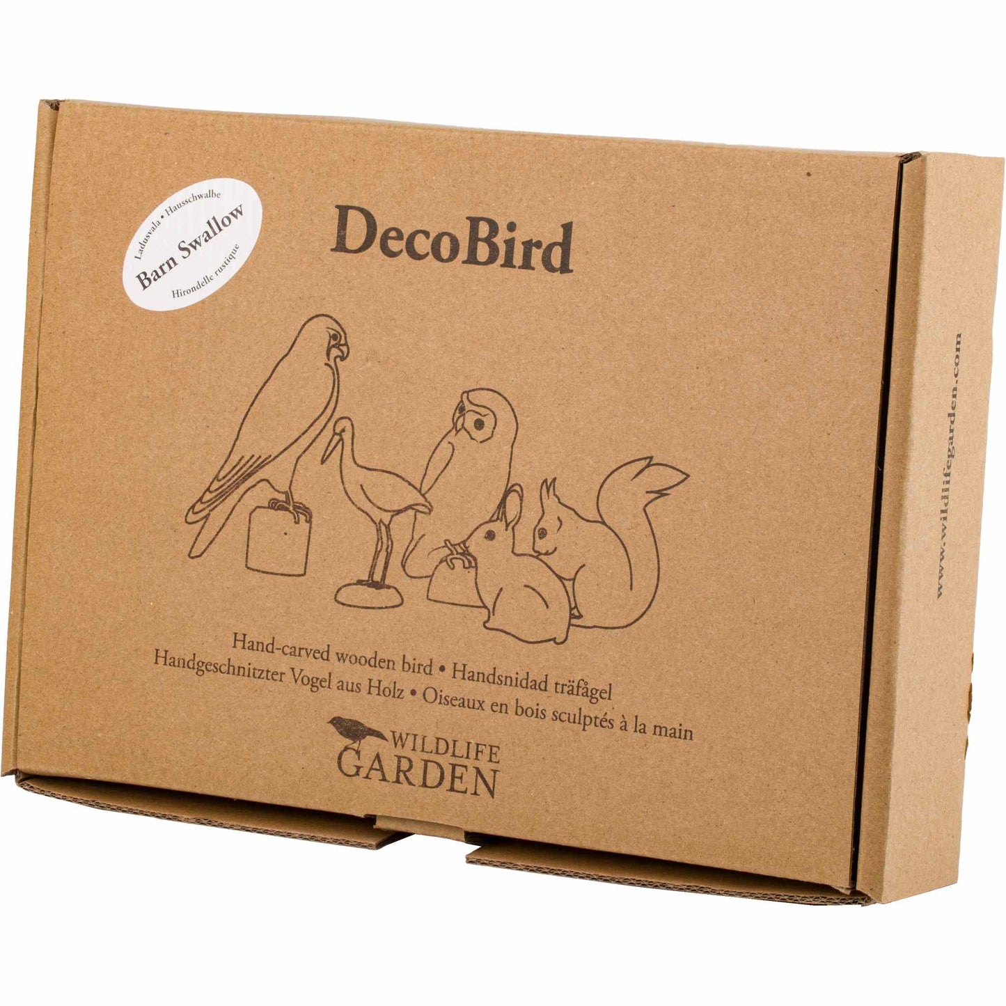 Wildlife Garden Decobird Fliegende Hausschwalbe handgeschnitzt