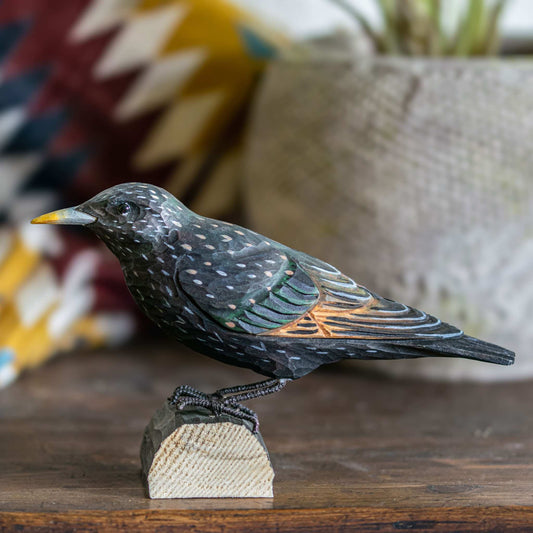 Wildlife Garden DecoBird Star handgeschnitzt