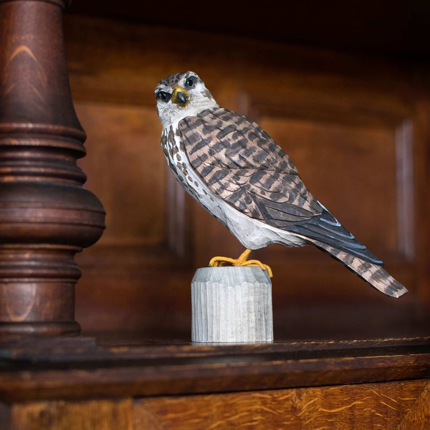 Wildlife Garden Decobird Steinfalke handgeschnitzt