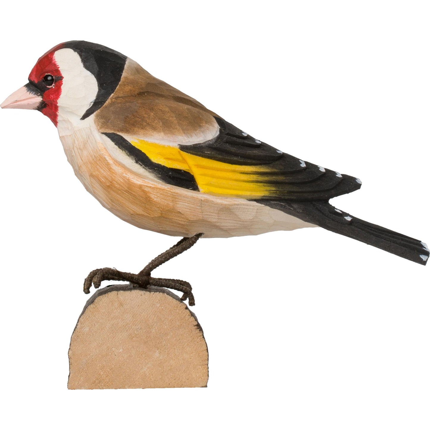 Wildlife Garden DecoBird Stieglitz handgeschnitzt