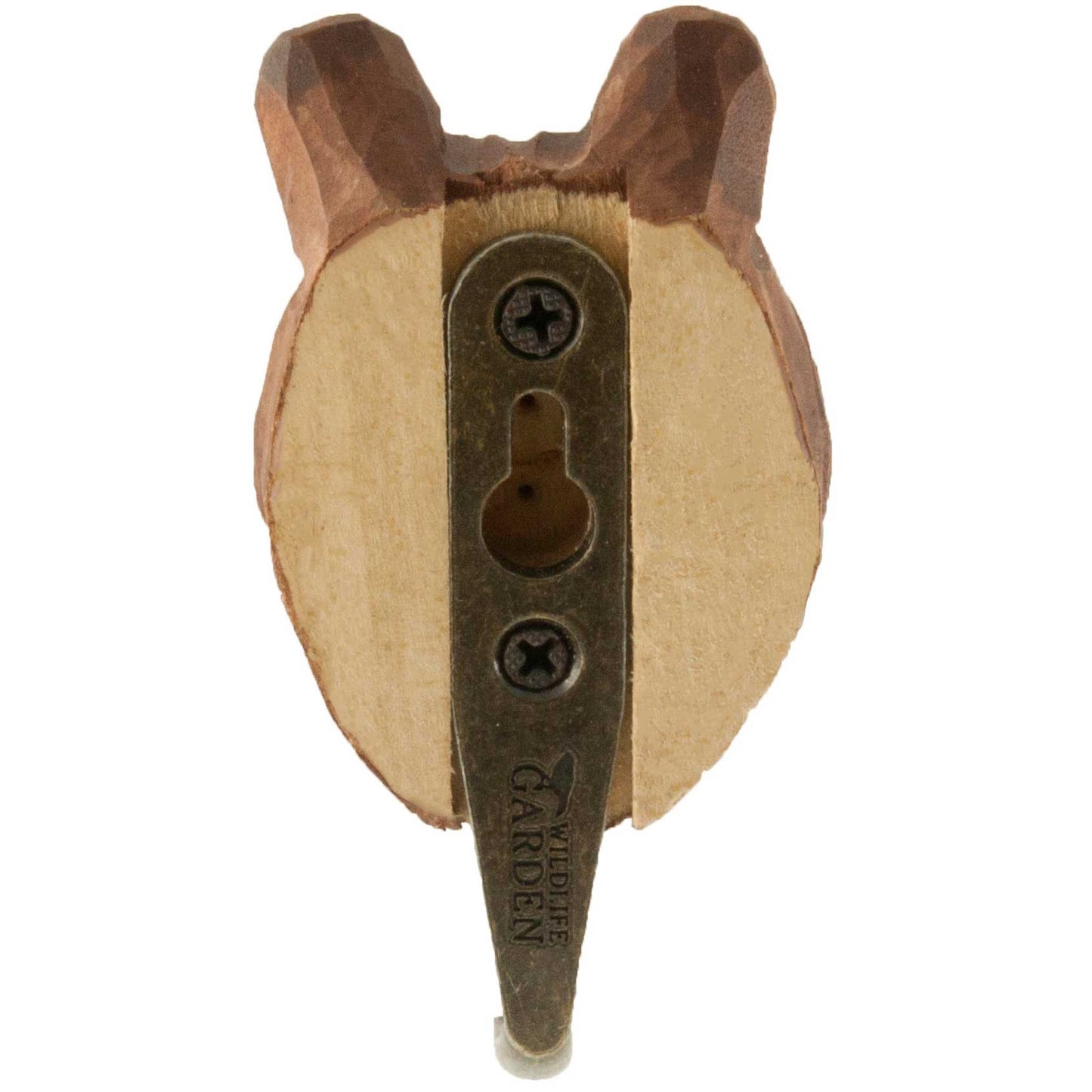 Wildlife Garden Decohook Wall Hook Brown Bear (hand-carved)