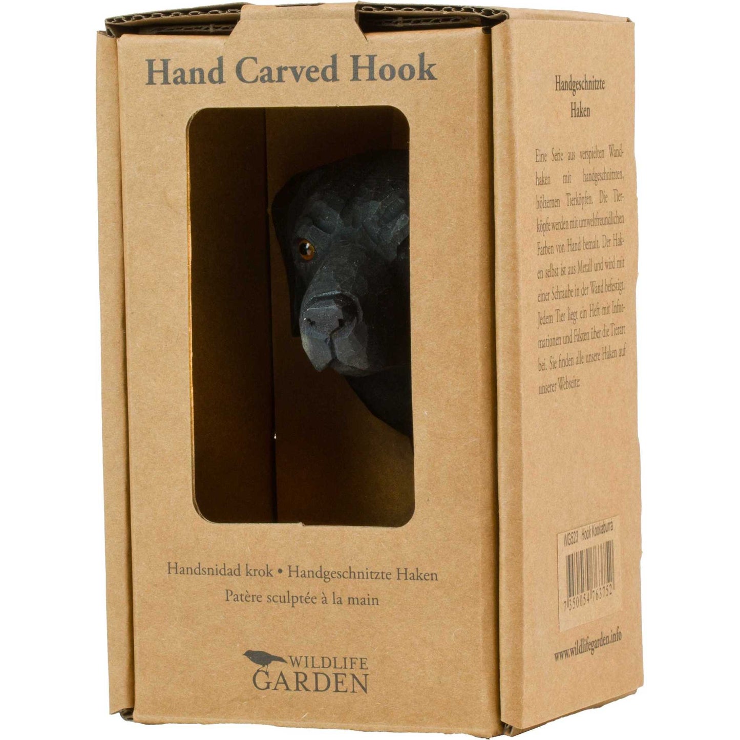 Wildlife Garden Decohook Wall Hook Labrador Retriever (hand-carved)