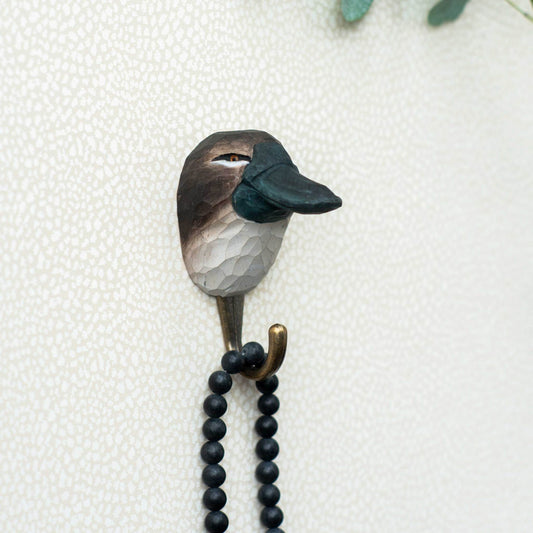 Wildlife Garden Decohook Platypus (hand-carved)