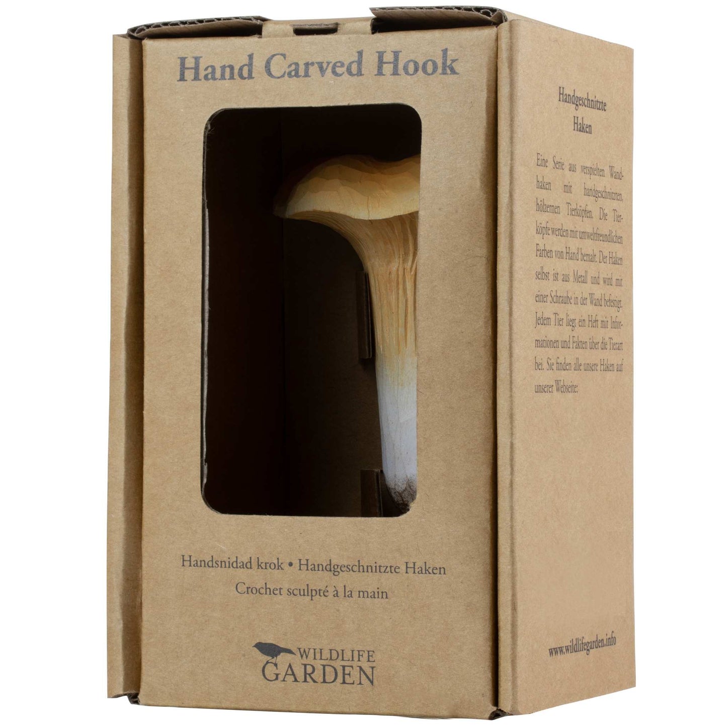 Wildlife Garden DecoHook Wandhaken Pfifferling (handgeschnitzt)