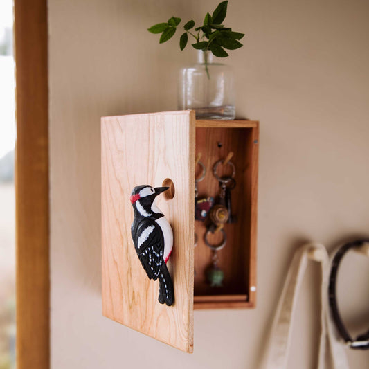 Wildlife Garden Schlüsselkasten Specht Höhe 25 cm, Breite 19,7 cm, Tiefe 12 cm