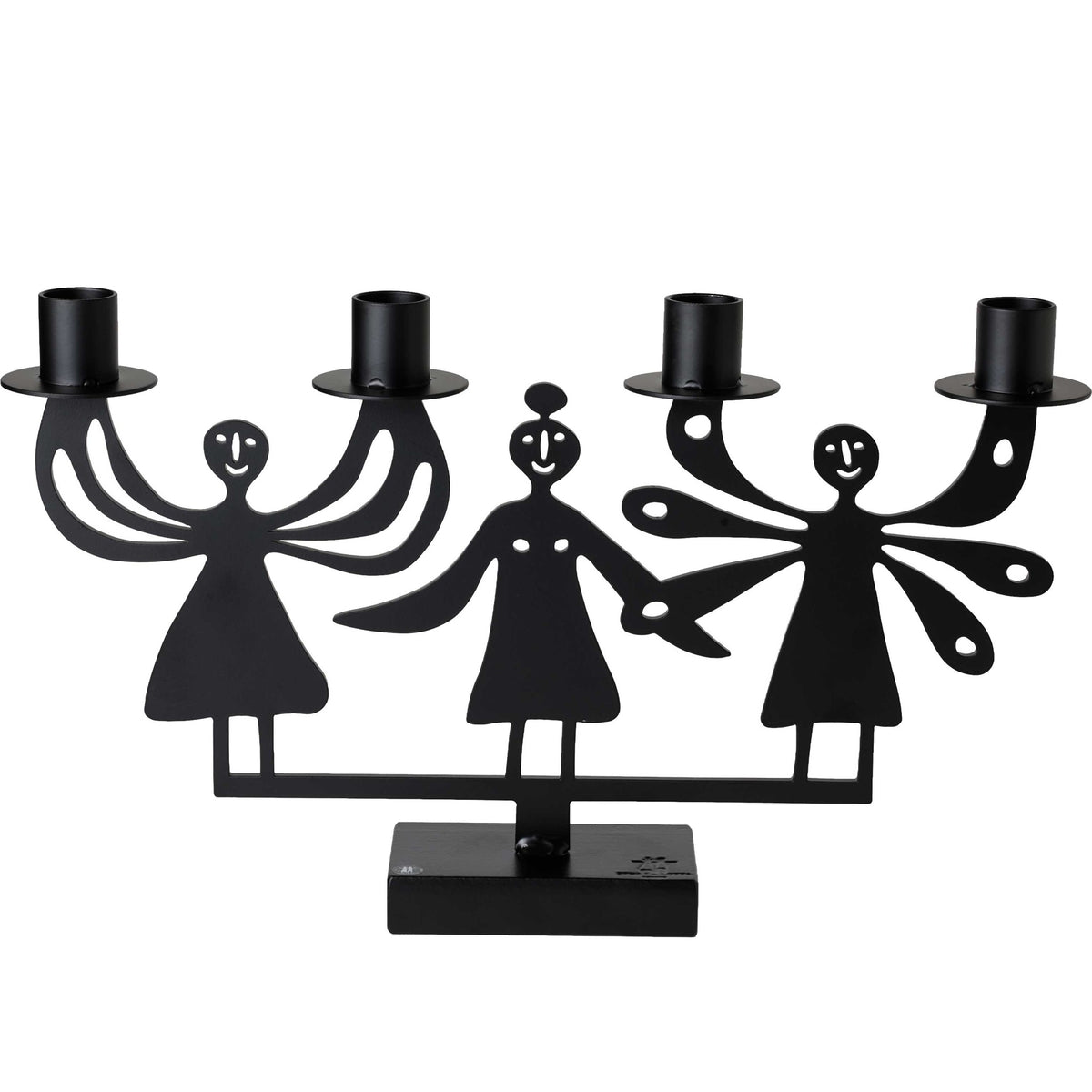 Bengt & Lotta Engel Kerzenständer Höhe 20 cm schwarz