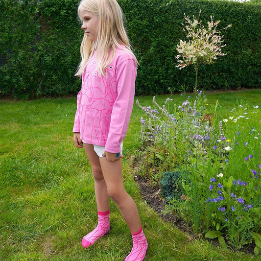 Bo Bendixen Kinder T-Shirt Langarm Flamingo pink