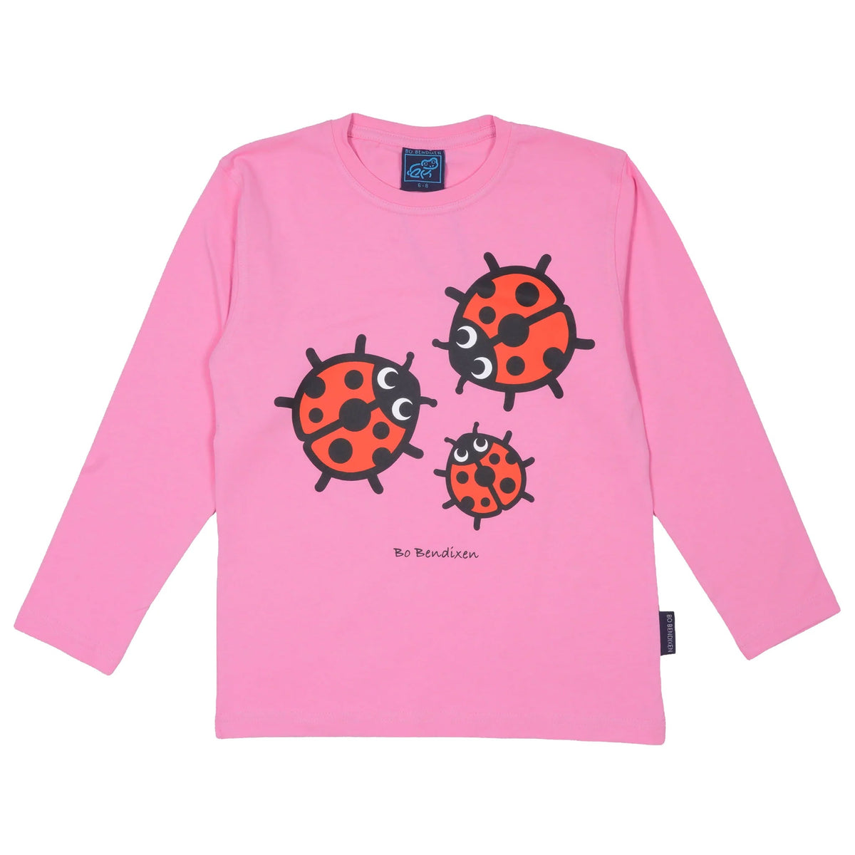 Bo Bendixen Kinder T-Shirt Langarm Marienkäfer pink