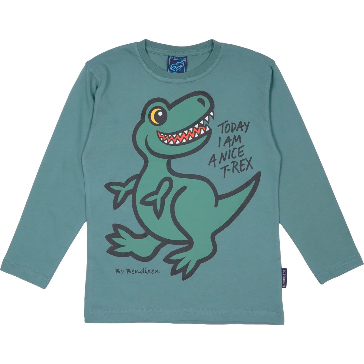 Bo Bendixen Kinder T-Shirt Langarm Rex grün