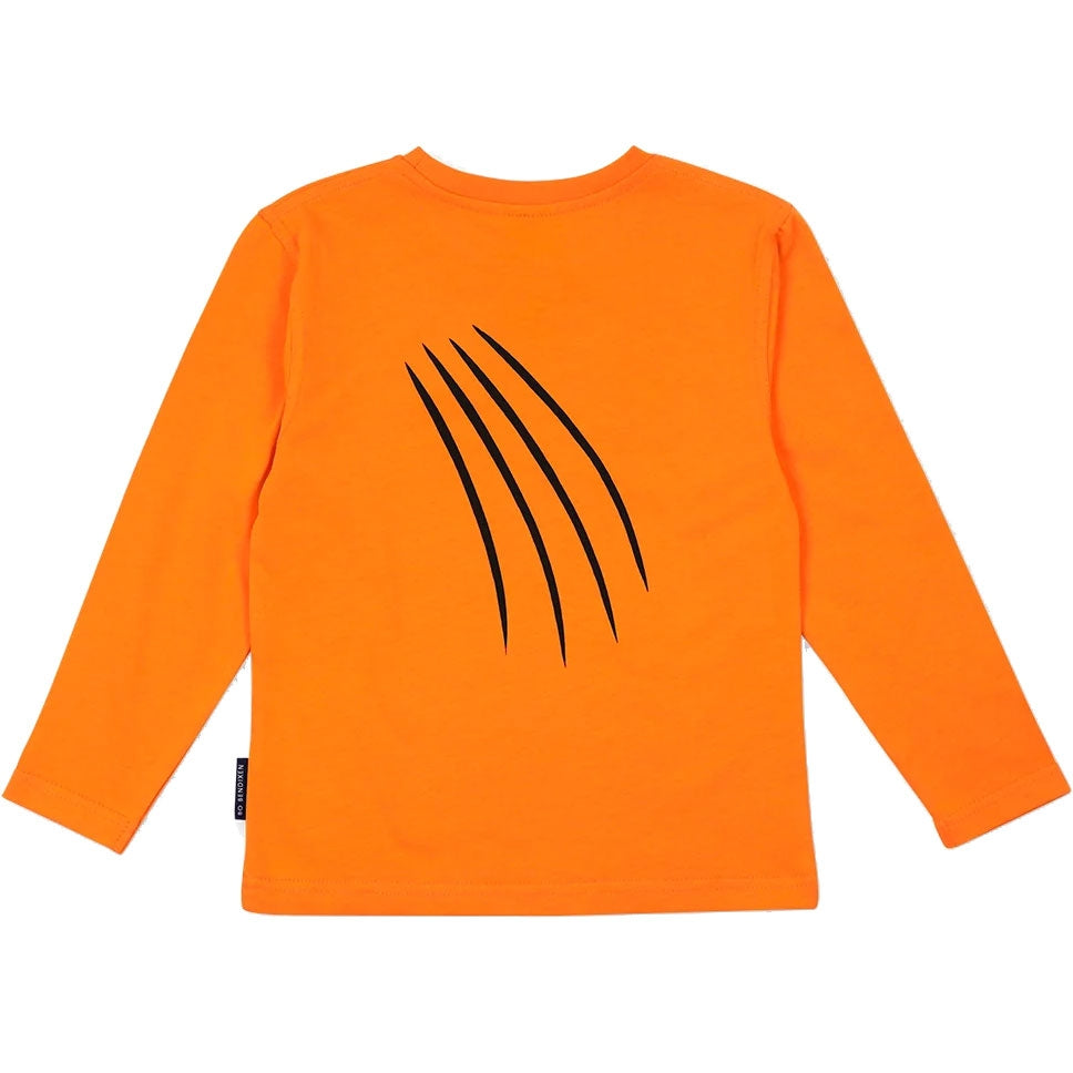 Bo Bendixen Kinder T-Shirt Langarm Tiger orange