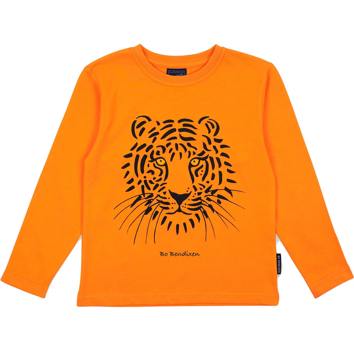 Bo Bendixen Kinder T-Shirt Langarm Tiger orange