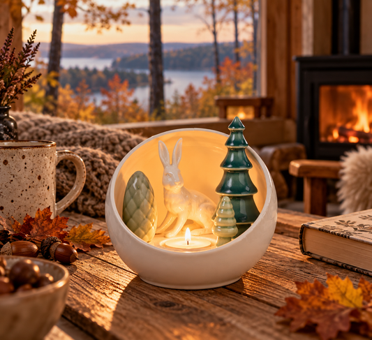 Dottir Nordic Design Winter Stories Teelichtleuchter Hase Ø 14 cm