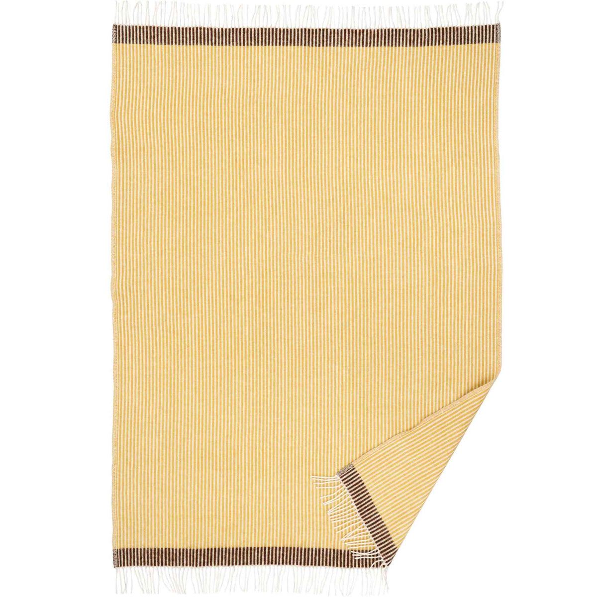 Klippan Rib wool throw in brushed lambswool 130 × 200 cm