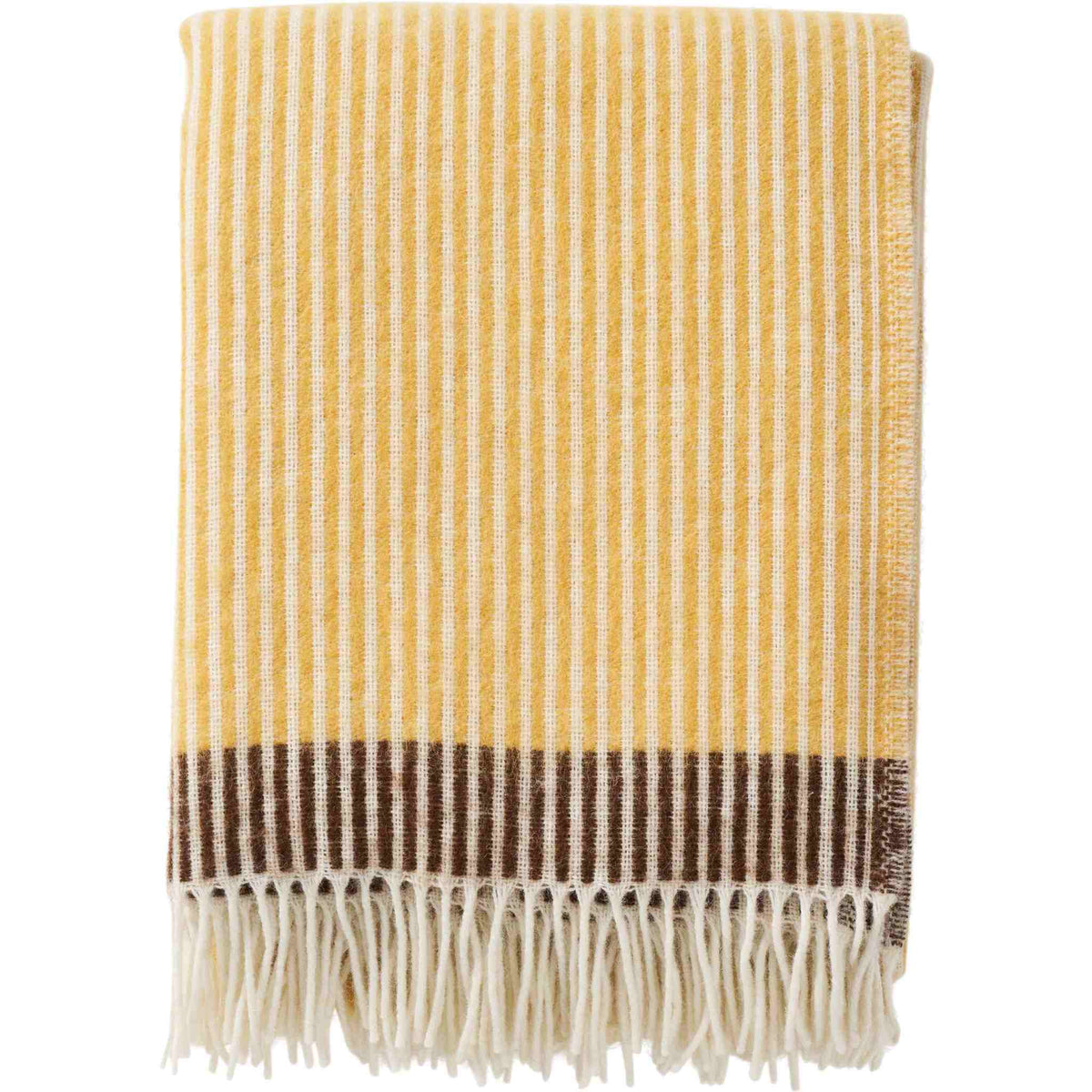 Klippan Rib wool throw in brushed lambswool 130 × 200 cm