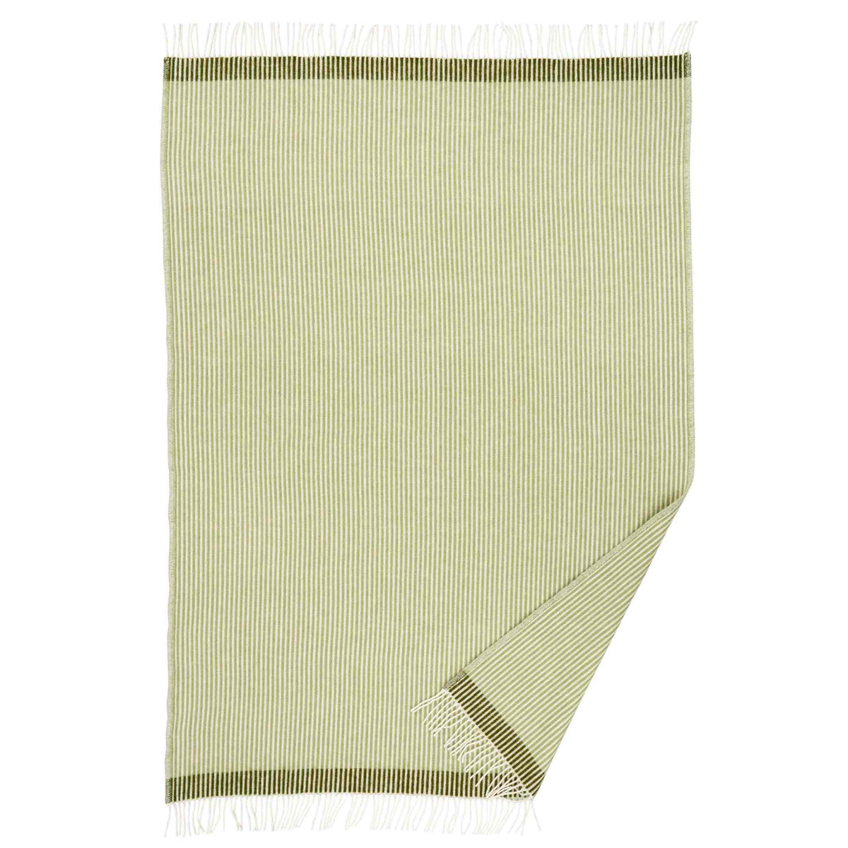 Klippan Rib wool throw in brushed lambswool 130 × 200 cm