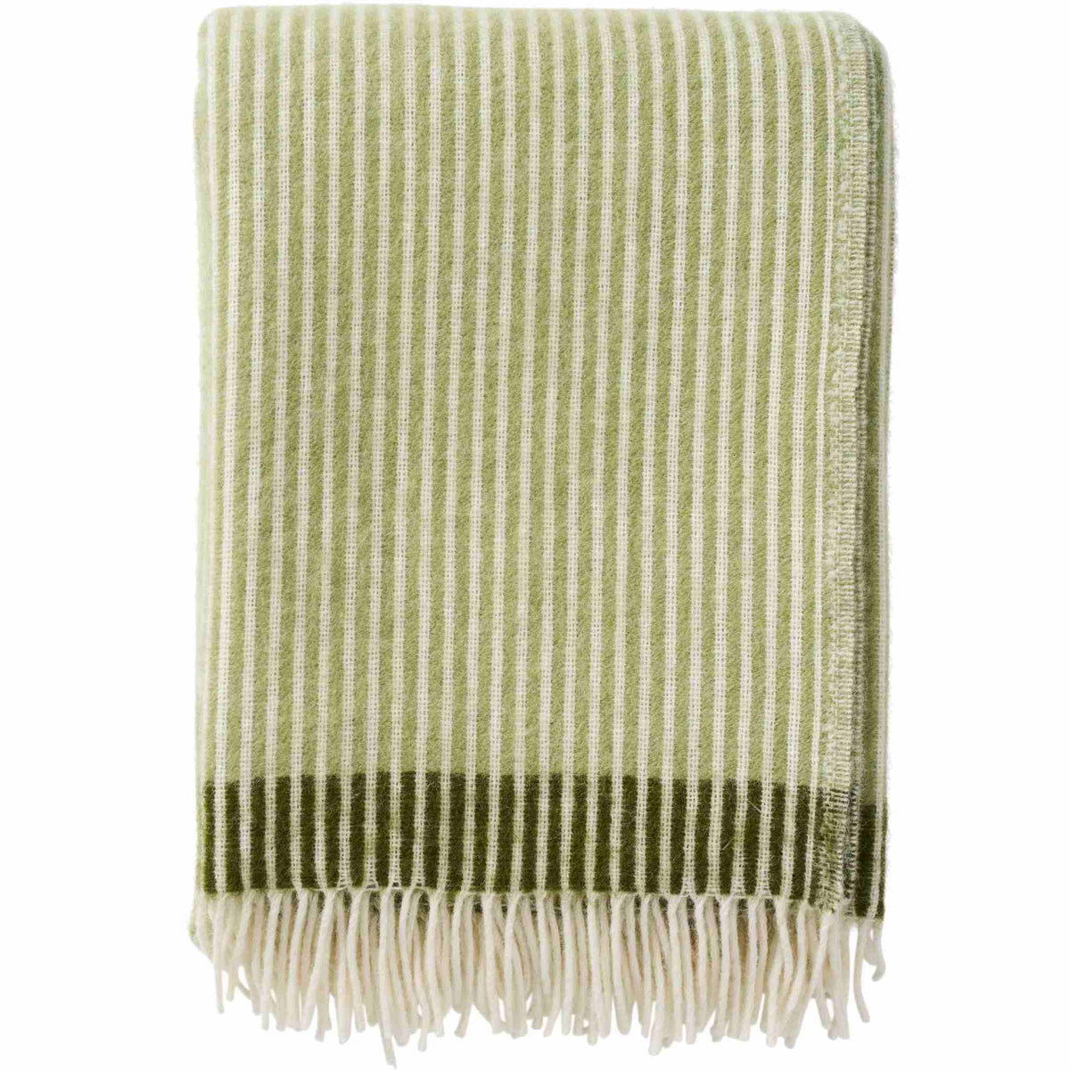 Klippan Rib wool throw in brushed lambswool 130 × 200 cm