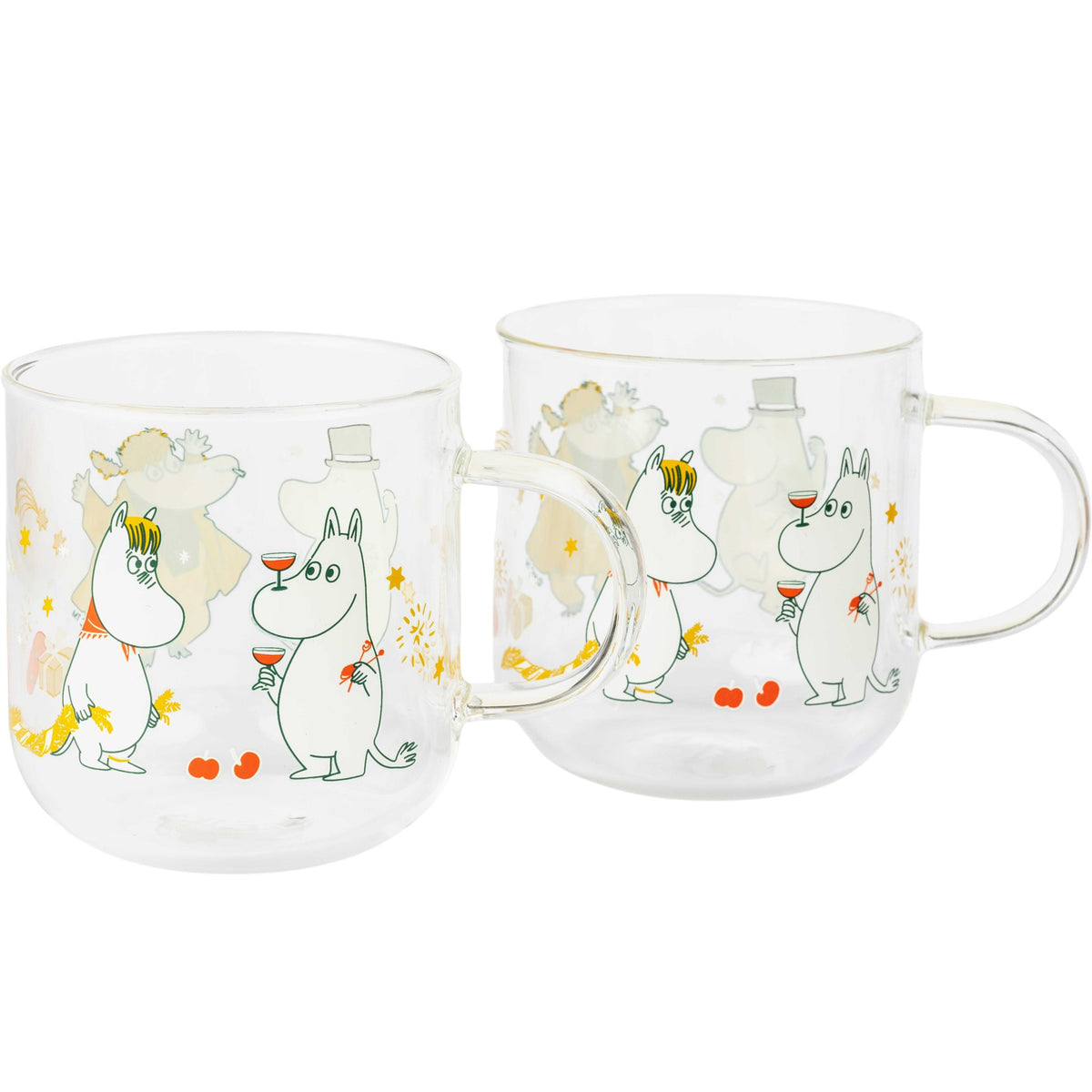 Moomin by Arabia Mumins Gift of Love Hot Drink Glas 0,3 l 2er Set