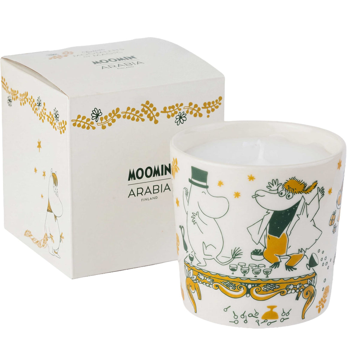 Moomin by Arabia Moomin's Gift of Love candle holder with candle, height 7.5 cm