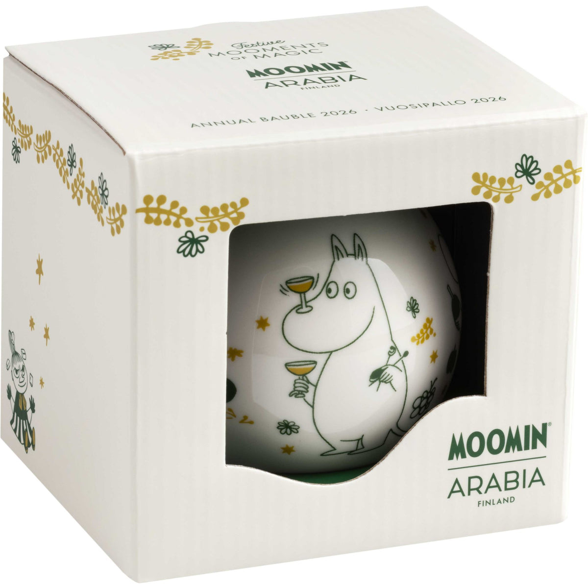 Moomin by Arabia Mumins Weihnachtsbaumkugel -Ø 8 cm  2026
