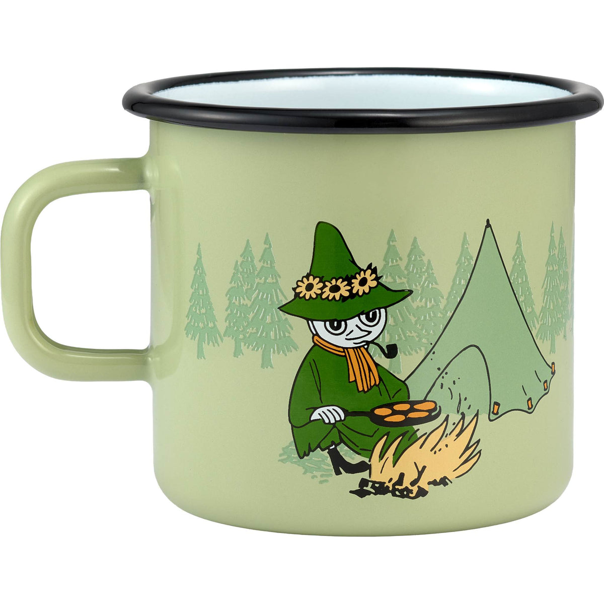 Muurla Moomin Campers Mug 0.55 l Enamel Green