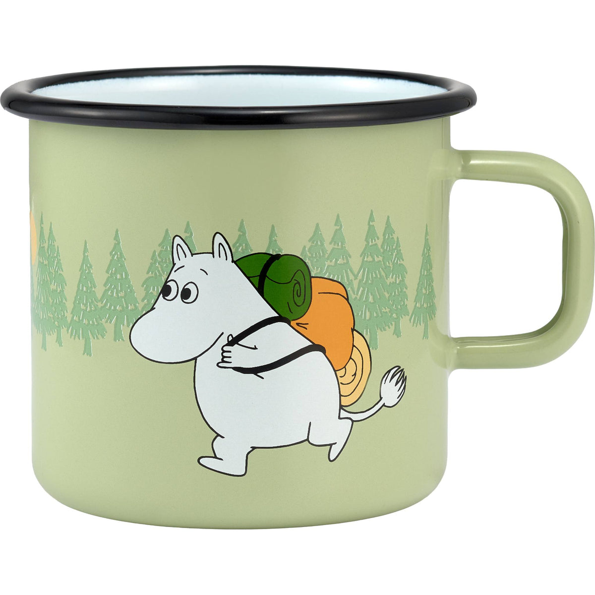 Muurla Moomin Campers Mug 0.55 l Enamel Green