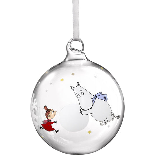 Muurla Mumins Christbaumkugel Schneeflocke Ø 9 cm