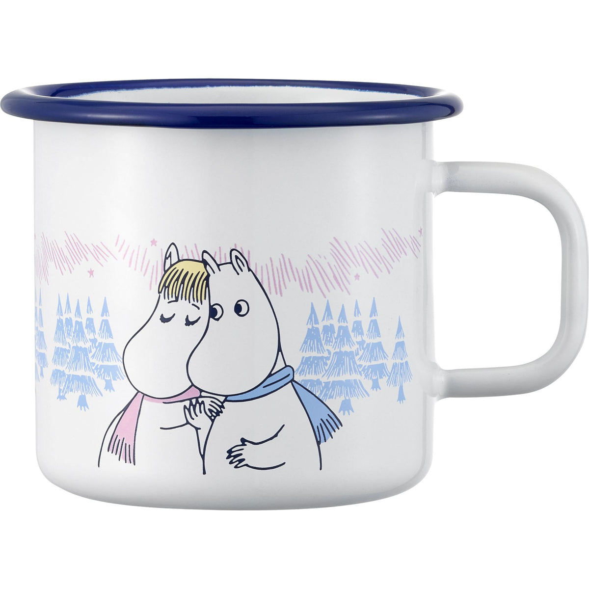 Muurla Moomin Frosty Day Mug 0.37 l Enamel white, blue