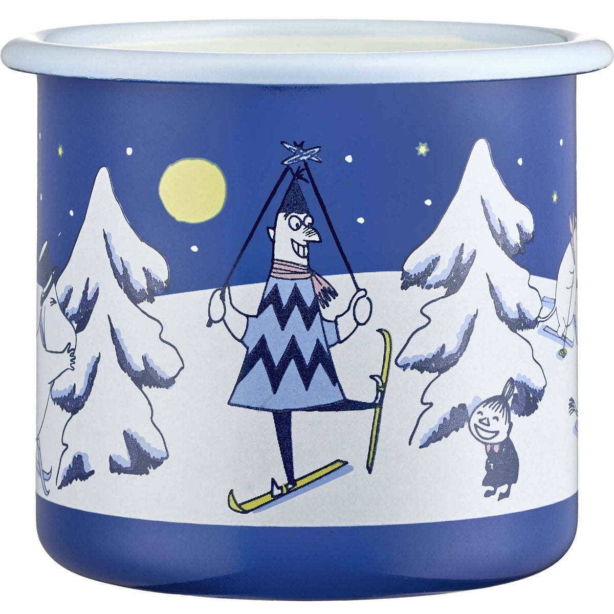 Muurla Moomin Starry Night Mug 0.37 l enamel night blue, white