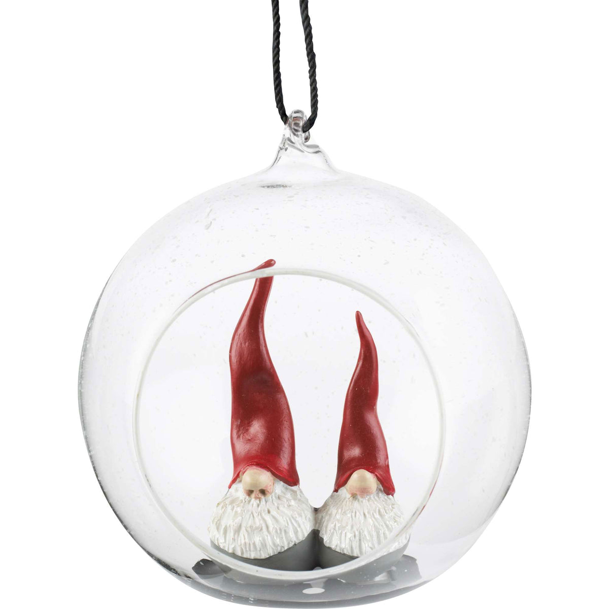 Nääsgränsgården Christmas bauble with Tomte, 10.5 cm high