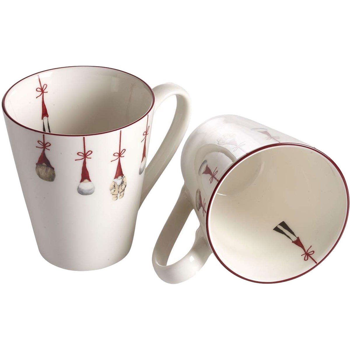 Nääsgränsgården Gnome Mug 0.3L Red White 2 pcs.
