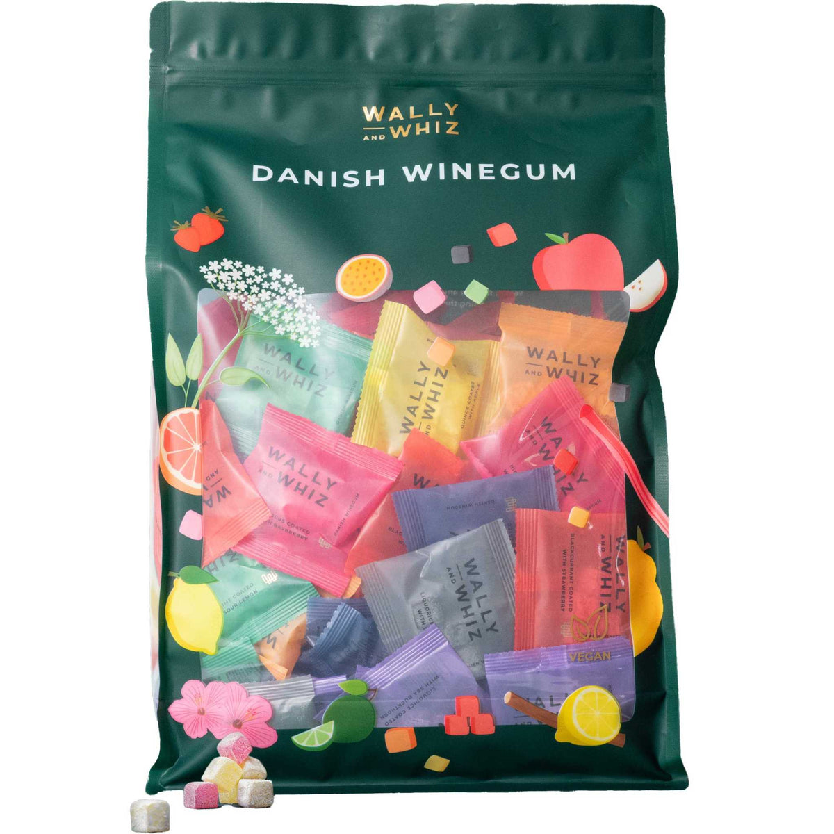 Wally & Whiz Fruit Gums Mega Mix (125 bags) 1375 g