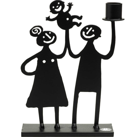 Bengt & Lotta Familie Kerzenständer schwarz