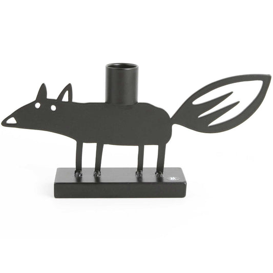 Bengt & Lotta Fuchs Kerzenständer Höhe 10 cm schwarz