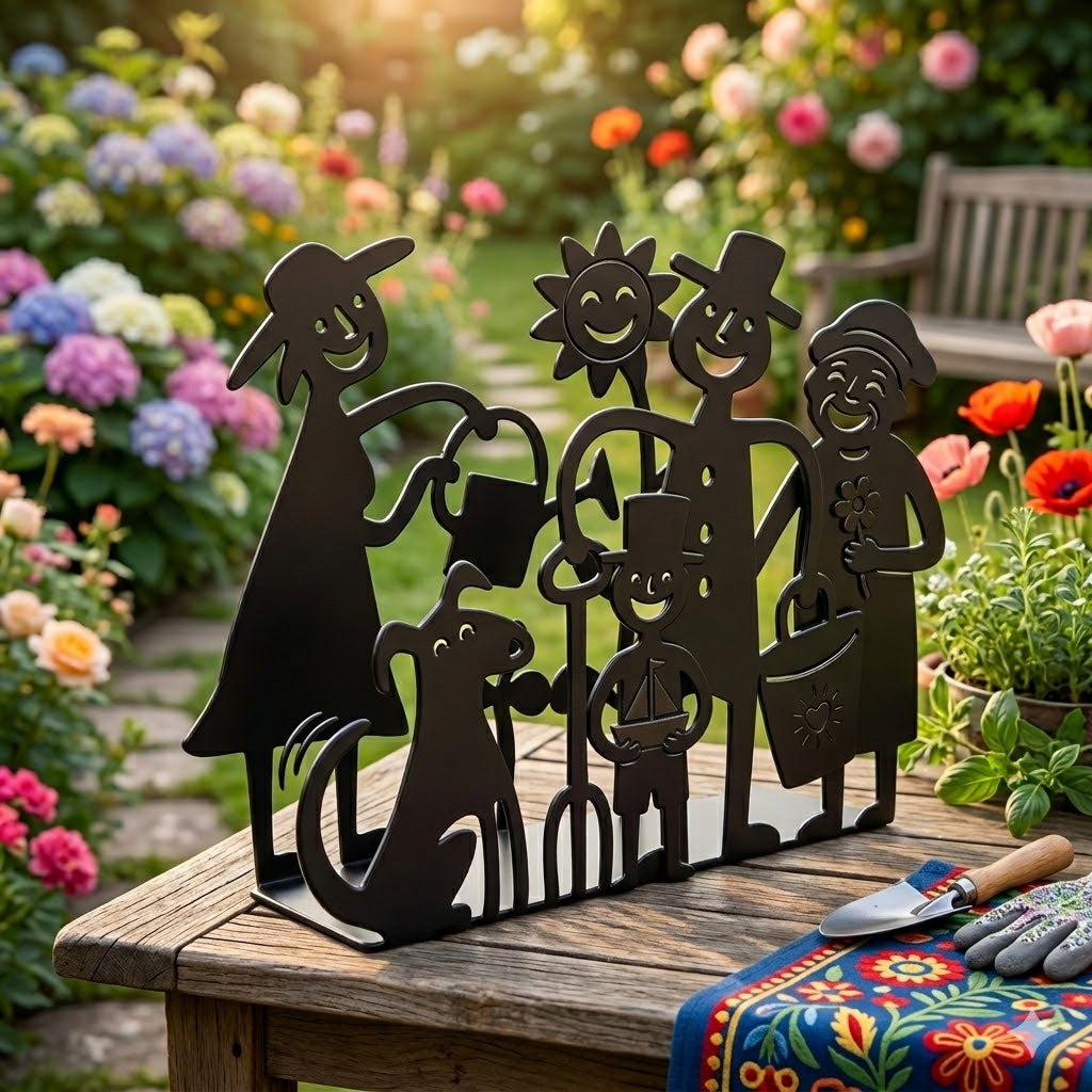 Bengt & Lotta Garten Papierserviettenständer Höhe 14 cm schwarz