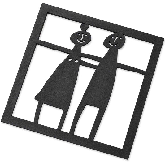 Bengt & Lotta Paar Topfuntersetzer 17,8x17,8 cm schwarz