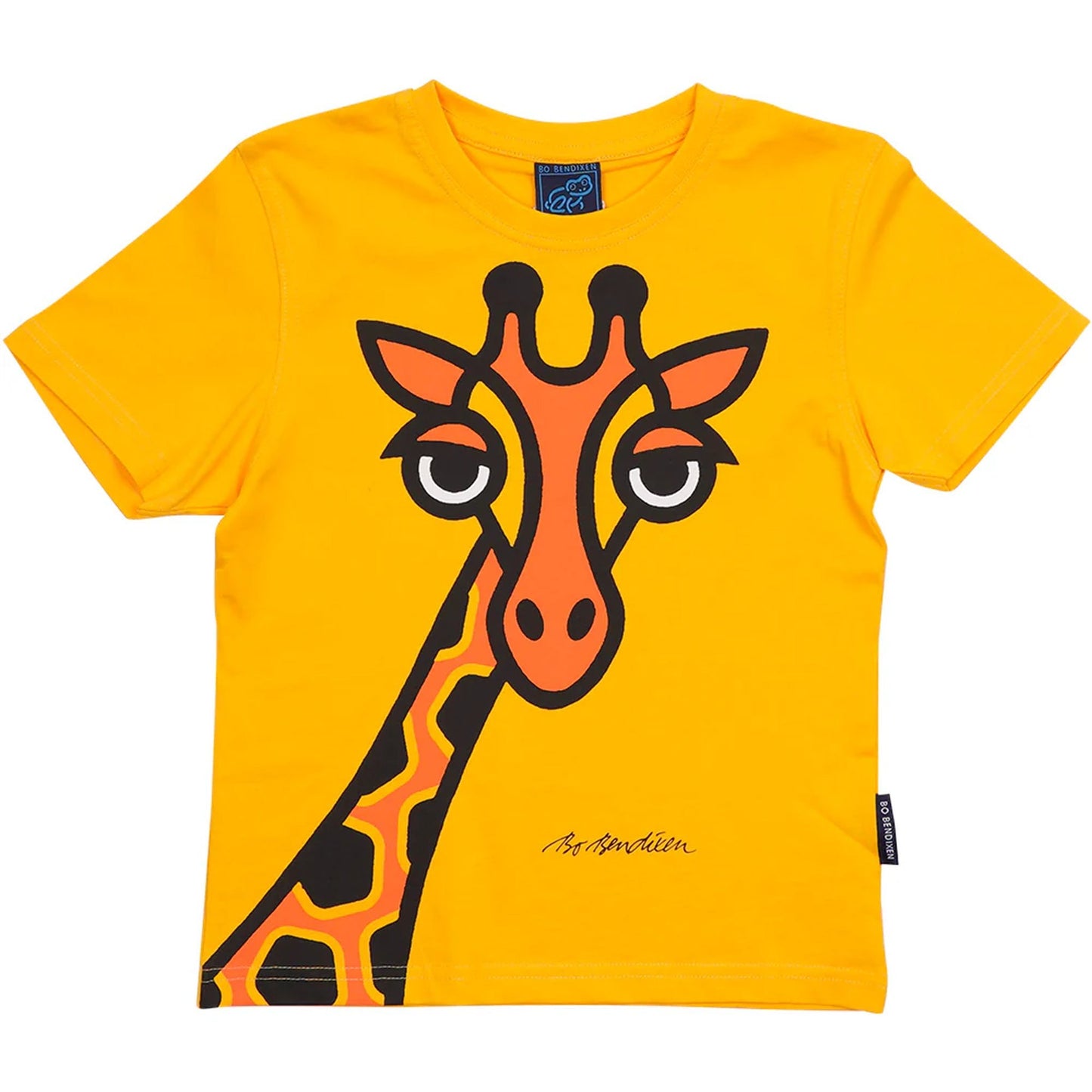 Bo Bendixen Kinder T-Shirt gelb Giraffe