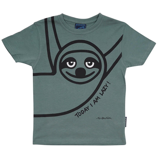 Bo Bendixen Kinder T-Shirt grün Faultier